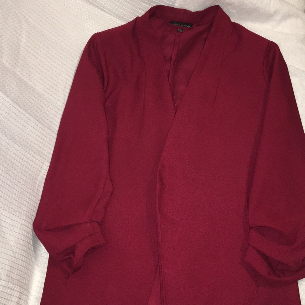 Deep Red Blazer - image 2